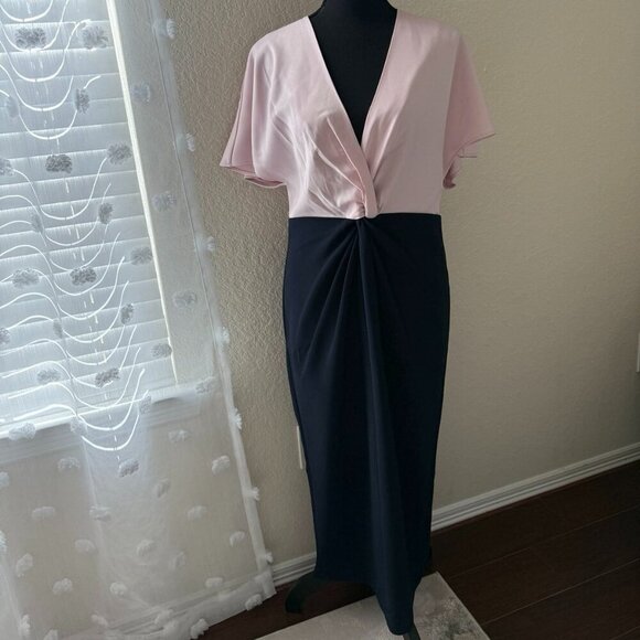 TED BAKER LONDON | NWT Ellame Sheath Wrap Bodycon Dress Size 4 (US 10-12) - Picture 2 of 16